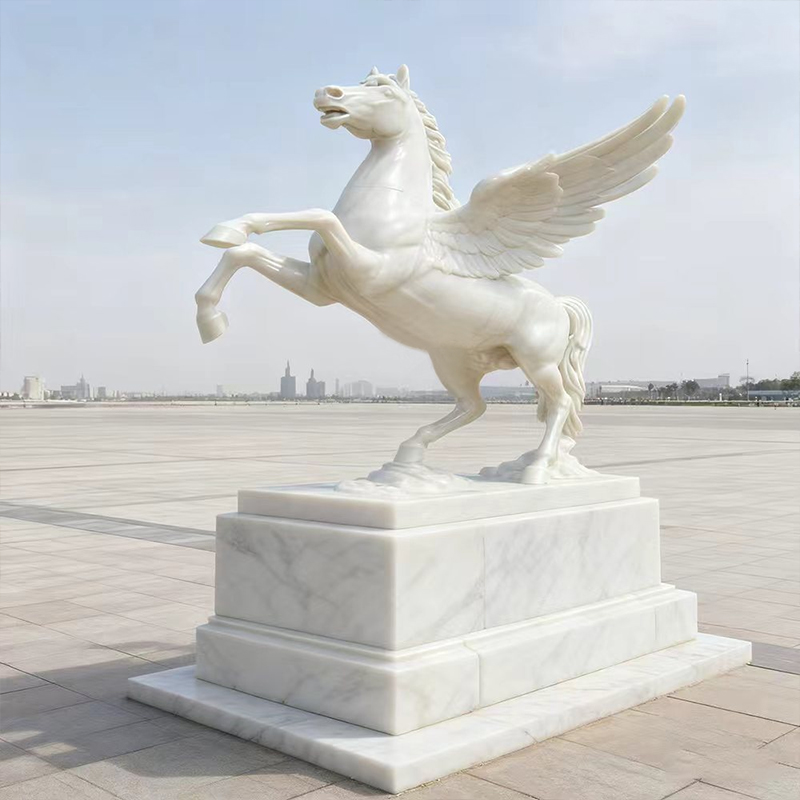 Điêu khắc động vật bằng đá cẩm thạch Pegasus